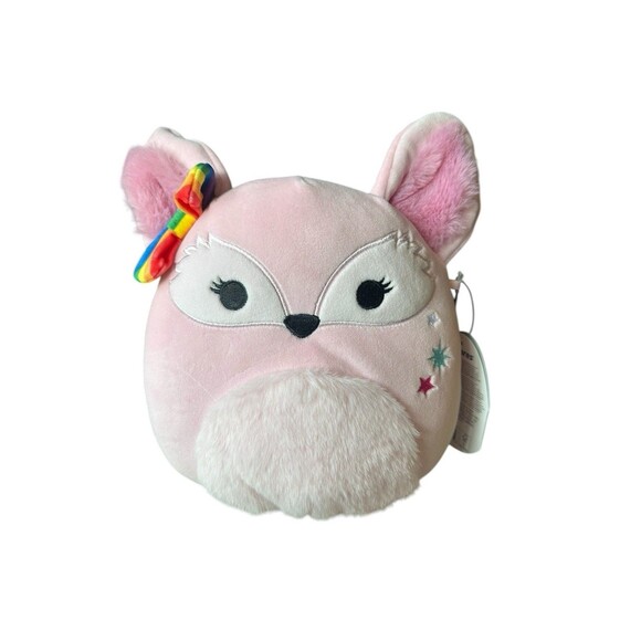 Squishmallows Miracle the Pink Pride Fox 8" NWT Fuzzy Tummy 2024 - Picture 1 of 3